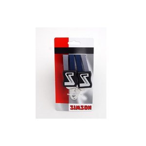 SIMSON Snelbinder 4 voudig Extra Lang Blauw/Grijs